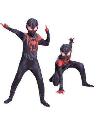 Petityu Cadılar Bayramı Miles Morales Kostüm Erkek Çocuk Kostüm