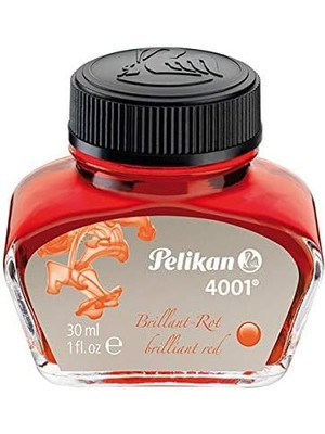 River 4001 Dolma Kalem Şişe Mürekkep Kırmızı 30ML