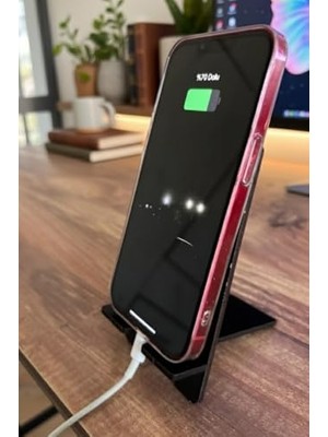 River Ahşap Masaüstü Telefon & Tablet Tutucu – Kaymaz Sabitleyici Stand Aparat