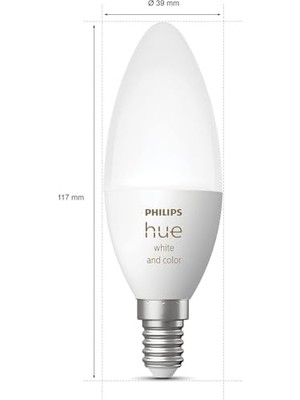 River Hue 5.3W Renkli Akıllı B39 E14 LED Ampul, Bluetooth Özellikli