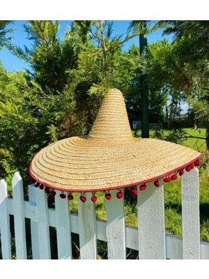 Aktez-El Meksika Şapka Doğal Hasır