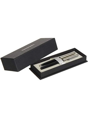 River 77 Serisi Yarı Krom Tükenmez Kalem + Dolma Kalem