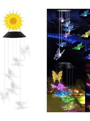 River Güneş Enerjili Renk Geçişli Kristal Kelebek AYDINLATMA/GT-SL08