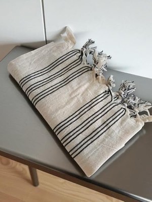 River 2'li Mutfak Kurulama BEZI%100 Pamuk Kara Tezgah Peşkir 50X90 cm