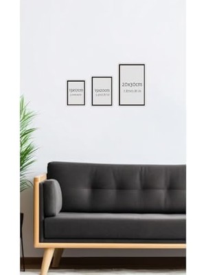 River 12 Parça Çerçeve Görünümlü Mdf Tablo Seti