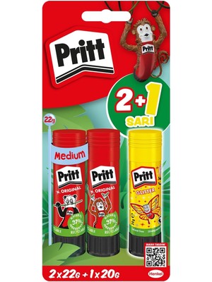 River Stick Yapıştırıcı 2X22G + 20G (Neon Sarı)