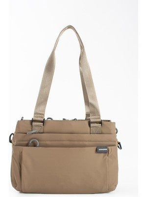 Oldso Sanmorris 6 Bölmeli Su Geçirmez Kadın Paraşüt Kumaş Çapraz ve Omuz Çantası Shopper