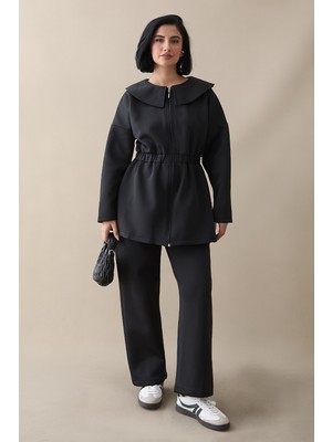 inStyle Gemici Yaka Siyah Scuba Takım