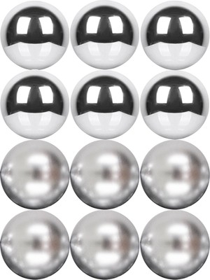 2 Adet Mistique Home Cici Top 4 cm Gümüş 12'li