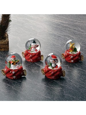 2 Adet Tohana Cam Su Küresi Mini Yılbaşı