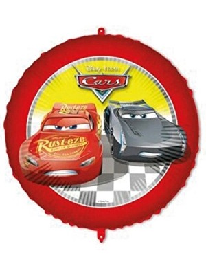 2 Adet Cars Folyo Balon 46 cm Yuvarlak