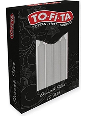 3 Adet To-Fi-Ta Ekonomik Mum 10'lu