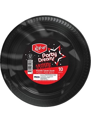 3 Adet Roll-Up Party Dreams Tabak Siyah 10'lu