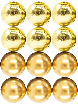 3 Adet Mistique Home Cici Top 4 cm Gold 12'li