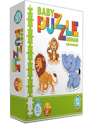 2 Adet Baby Puzzle Orman Hayvanları CRCL021