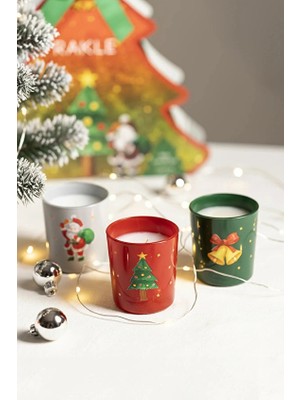 4 Adet Rakle Bells 3'lü Mum Seti 120 gr