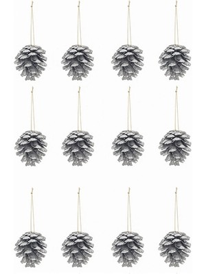 4 Adet Mistique Home Çam Kozalağı Süsü 4 cm 12'li