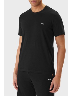 Boss Pamuklu Regular Fit Bisiklet Yaka Logolu T Shirt Erkek T Shirt 50515312 001
