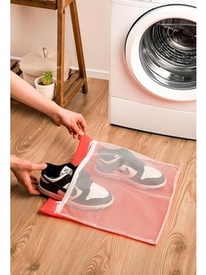 River Fermuarlı Ayakkabı Yıkama Filesi Çamaşır Makinesi Için Dayanıklı Koruyucu File Torba