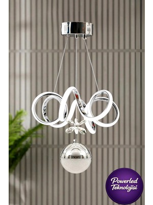 Allians Krom Kaplama Modern LED Avize, Beyaz Işık, Salon, Mutfak, Yatak Odası Için