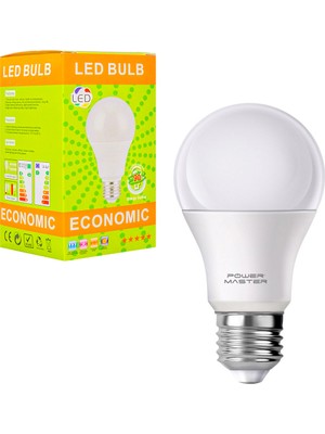 Powermaster E27 9 Watt 6500K Beyaz Enerji Tasarruflu LED Ampul