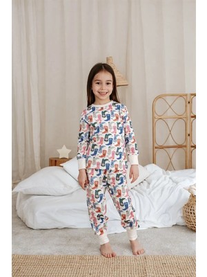 Oh La La Koala Kovboy Çizme Baskılı Color Shapes Çocuk Pijama Seti