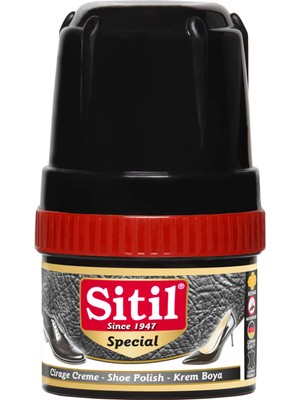 Sitil Siyah Krem Ayakkabı Boyası 60 ml 2 Adet