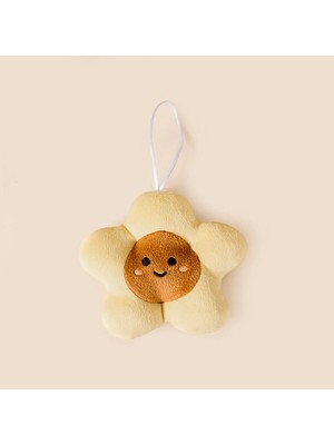 Matmel Soft Çiçek Figürlü Yumuşak Süs - Sarı - 13X12 cm