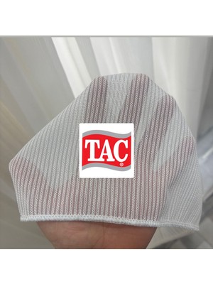 Taç Pilesiz Kırışmaz Yıkanabilir Çizgili Tül