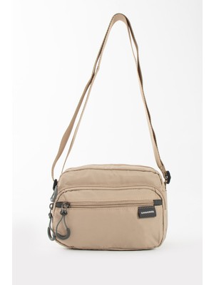 Oldso Sanmorris Kadın Suya Dayanıklı Paraşüt Kumaş Çok Gözlü Çapraz Askılı El ve Omuz Çantası