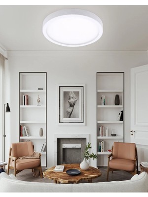 Allians Beyaz 6500K LED Tavan Lambası, Banyo, Balkon, Tuvalet Için Aydınlatma