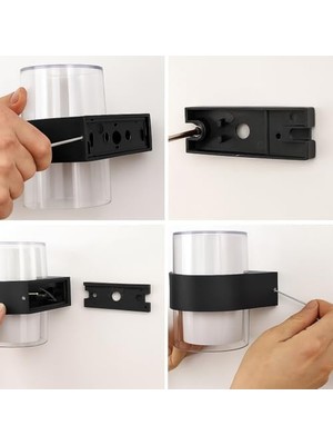 River LED Duvar Aplik 12W IP54 – Günışığı 3200K, 1170 Lümen, Su Geçirmez Iç ve Dış Mekan Aydınlatma, Bahçe Balkon Teras Ev Koridor Için