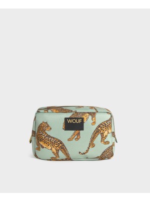 Wouf Emerald Leopard  - Makyaj Çantası