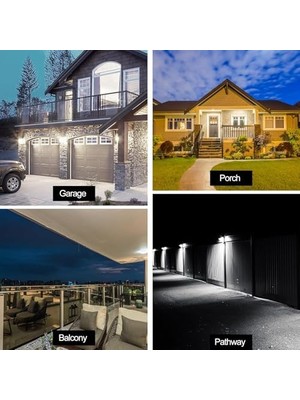 River Solar Güneş Enerjili Lamba 6 Cop Beyaz LED Kıskaçlı Sokak Lambası Hareket Sensörlü Su Geçirmez USB Ile Telefon Şarj Özelliği Teras Bahçe Agaç Patika Garaj Balkon Dekorasyon Aydınlatma