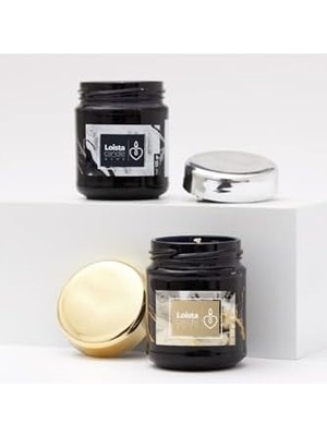 River Altın ve Gümüş Renkli Kokulu Kavanoz 2li Mum Seti