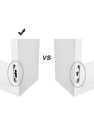 River Duvar Rafları, 3'lü Set, Yüzer Raflar, 30/45/60 Cm, Dekoratif, Yaratıcı, Yatak Odaları, Oturma Odaları, Mutfaklar ve Koridorlar Için, 15 Kg'a Kadar Yüklenebilir, Beyaz LWS66W