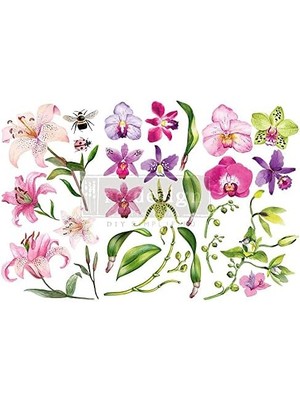 River With Dekor Transfer, Gün Batımı Tropikleri, 15.2X30.5 Cm, 655350653507