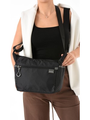 Oldso Sanmorris Kadın Suya Dayanıklı Paraşüt Kumaş 3 Gözlü Çapraz Askılı Seyahat ve Omuz Çantası 6013