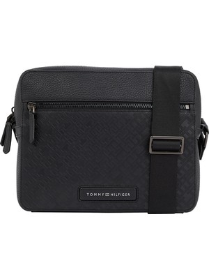 Tommy Hilfiger Erkek Siyah Tommy Hilfiger Th Monogram Mını Mes, Bds Siyah Erkek Çanta & Cüzdan