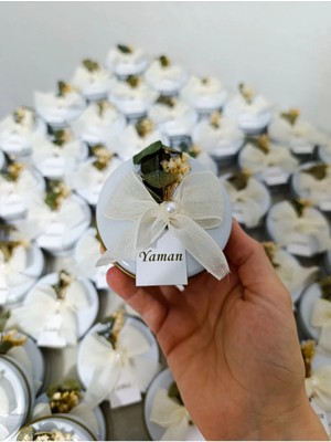 Bebek Hediyesi Mum Doğum Günü Mevlüt Hediyelik Teneke Kutulu Mum 10 Adet