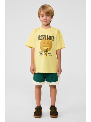 NBT Jeans Bg Store Erkek Çocuk Sarı Tshirt