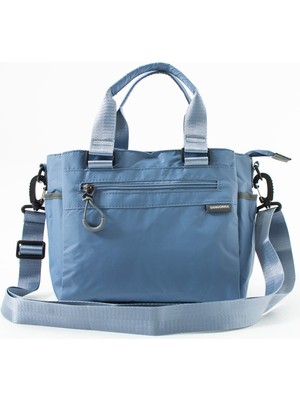 Oldso Sanmorris Su Geçirmez Paraşüt Kumaş Kadın Çapraz ve Omuz Askılı Spor El Çantası Çok Gözlü