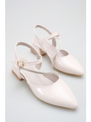 ich1one Torino Kadın Rugan Topuklu Babet Ayakkabı – 5 cm Topuk, Günlük ve Ofis Şıklığı 1106