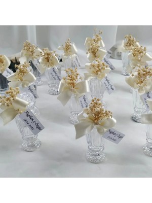 Çicek ve Sim Detaylı Hediyelik Kolonya Söz, Nişan, Kına, Düğün Kolonya Hediyelik 10 Adet (Hürrem Mod