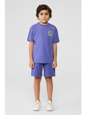 Bg Store Erkek Çocuk Mor Tshirt