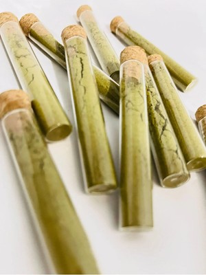 Kişiye Özel Mantar Tıpalı Cam Tüp Şişe Kına 20 Adet