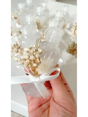 Düğün Nişan Kına Hediyelik Kolonya Şişesi Çiçekli 50 Adet