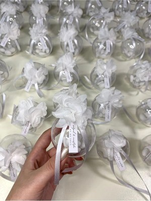 15 Adet Badem Şekeri Küre  Söz Nişan Nikah Kına Bebek