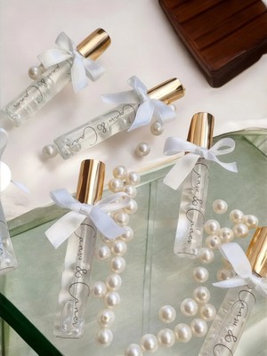 Nişan,nikah,düğün,söz Özel Gün, Doğum Günü Hediyelik Sprey Kolonya Kurdele Detaylı Etiketli 10 Adet