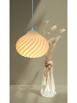 Allians Modern Beyaz Sarkıt Avize, Yatak Odası ve Oturma Alanları Için Şık Tasarım